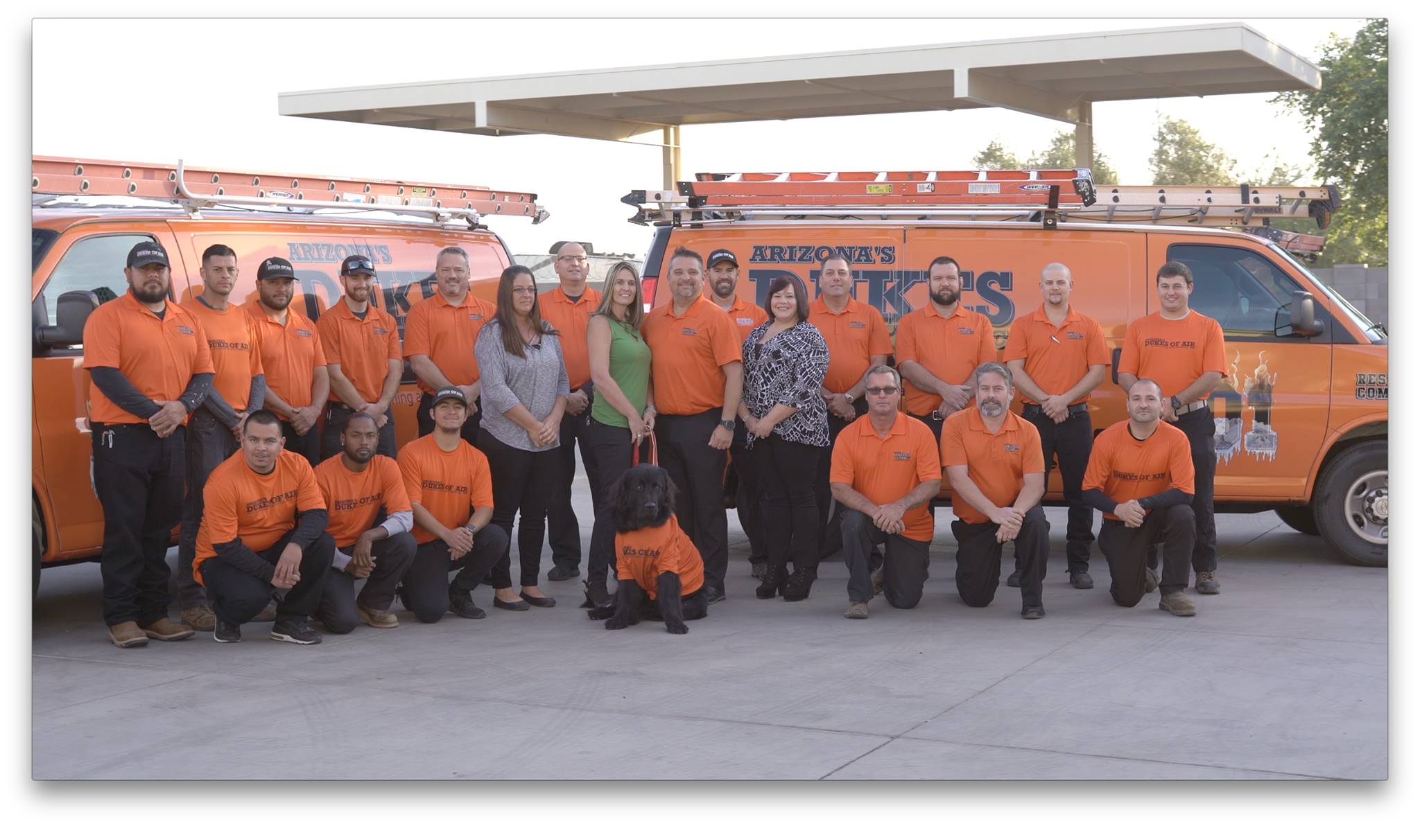Dukes of Air HVAC team photo in Gilbert, AZ