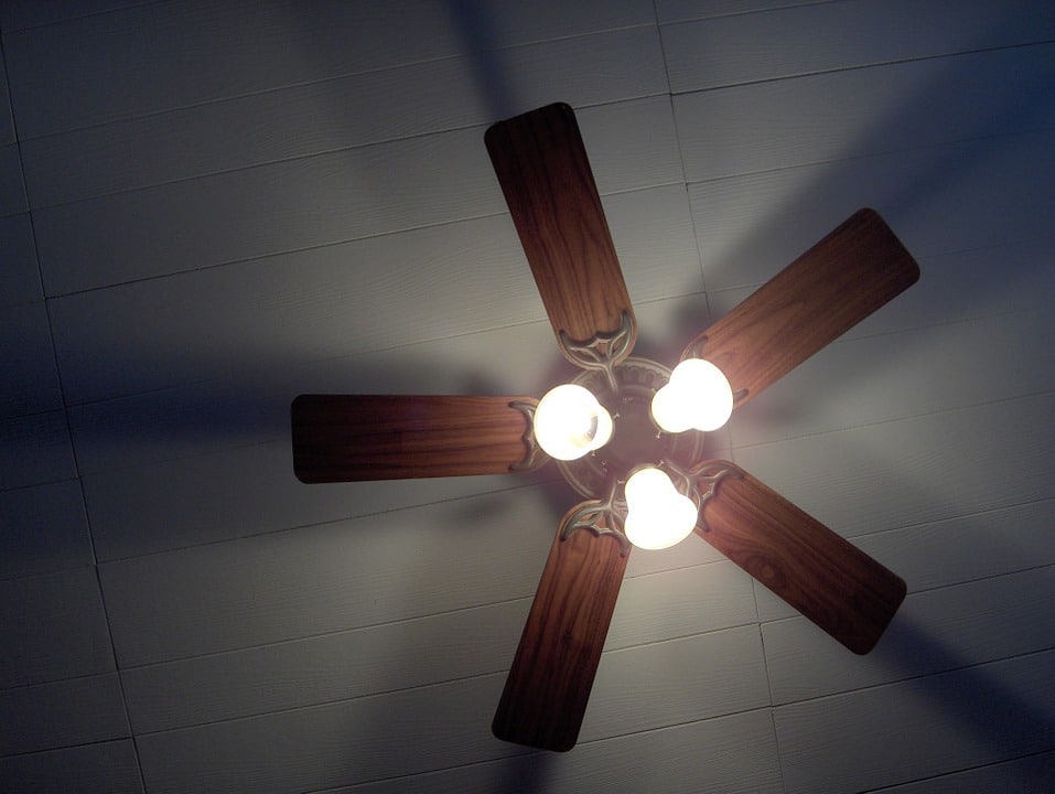 Ceiling fan installed in Tempe, Az instead of air conditioner