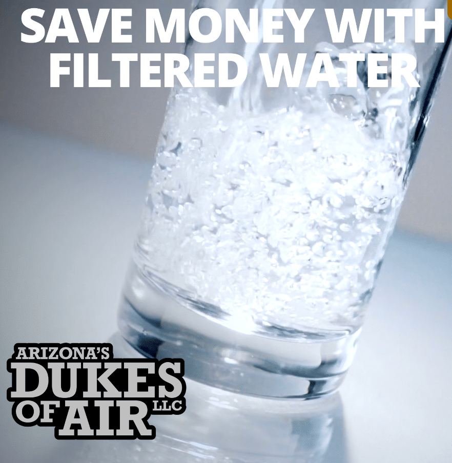 Dukes of Air Glass of water chiller filtered by reverse osmosis